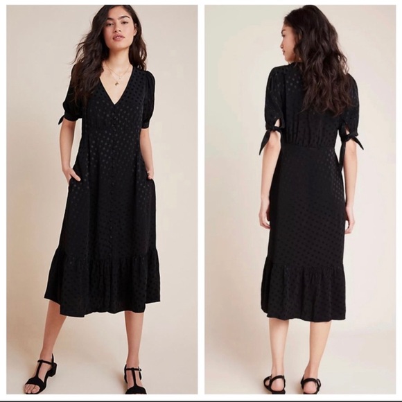 NWOT Anthropologie Maeve  Eudora Midi Dress - Picture 1 of 8